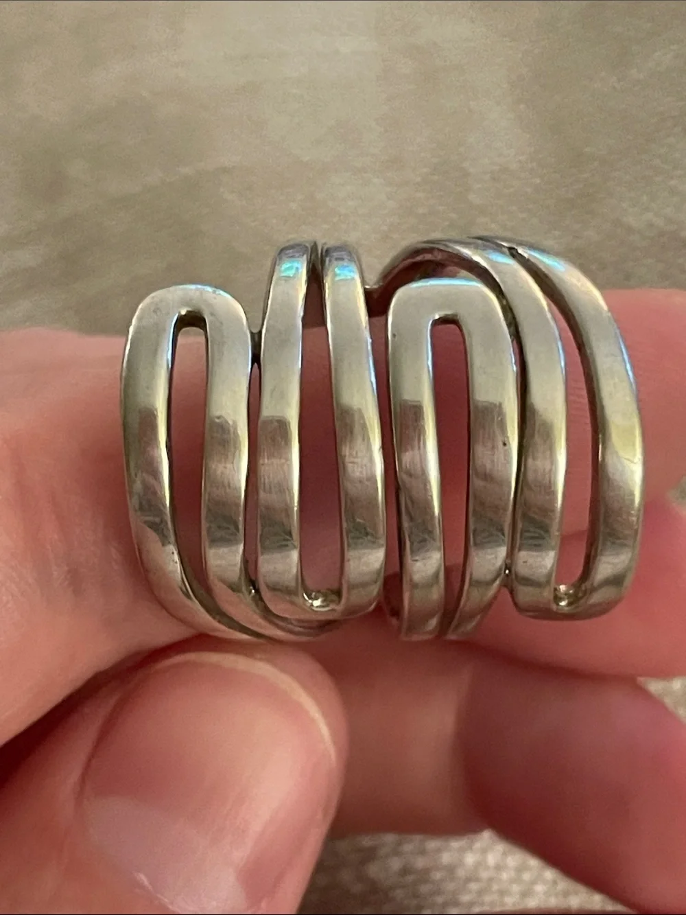 Sterling Silpada Modern Maze Ring